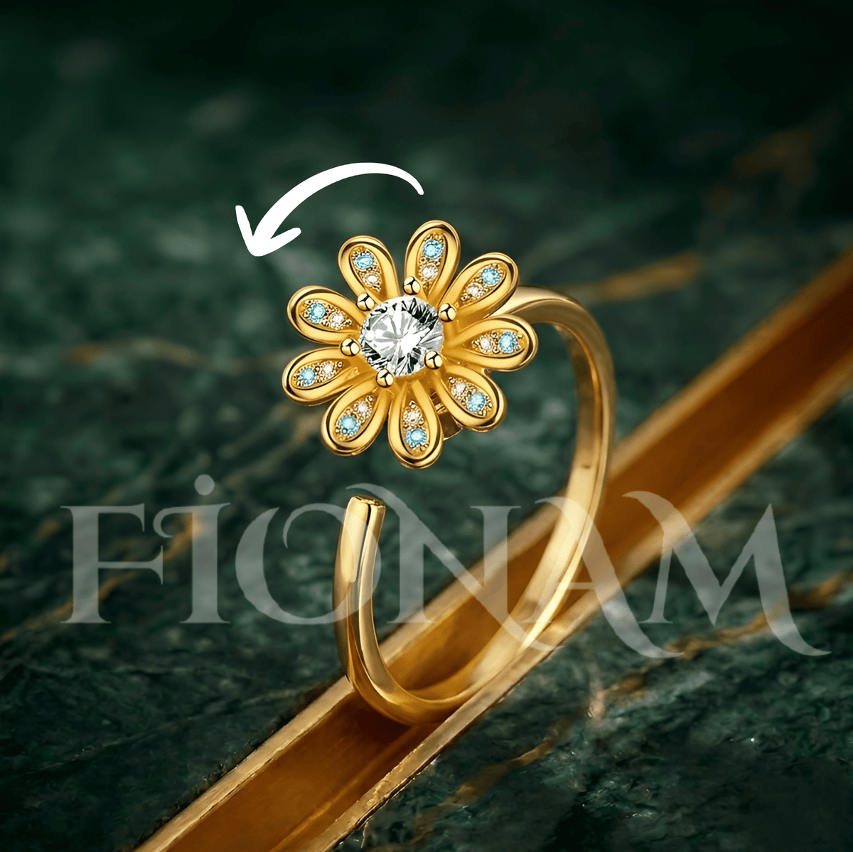FIONAM™ Anksiyete-Stres Önleyici Yüzükler (Ayarlanabilir Boyut)