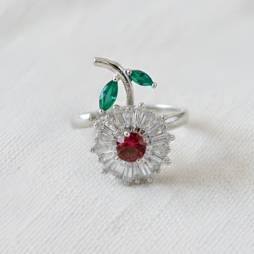 Anksiyete Önleyici Salkımlı Çiçek Yüzük (Ayarlanabilir Boyut)