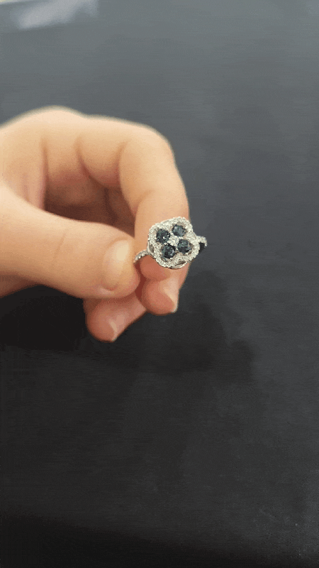 Anksiyete Önleyici Yeşil Taşlı Premium Yüzük (Ayarlanabilir Boyut)