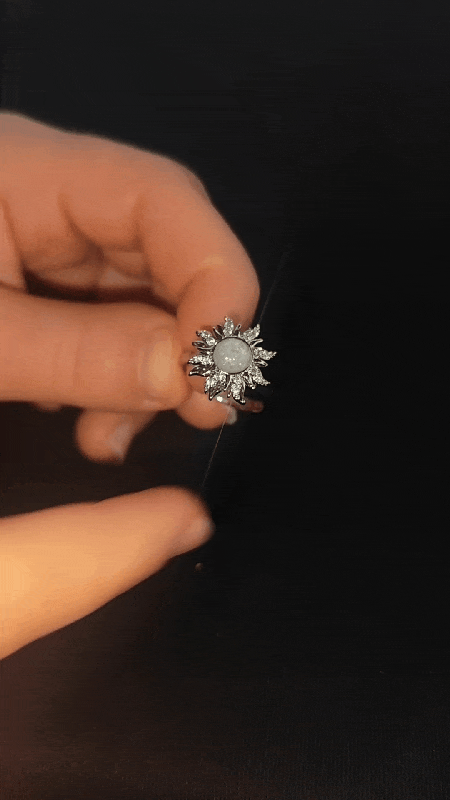 Anksiyete Önleyici Sedefli Güneş Yüzük (Ayarlanabilir Boyut)